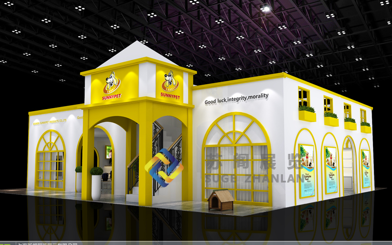 上海寵物展—廈門吉信德雙層展臺設計